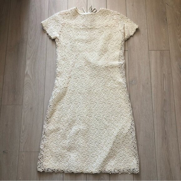 Handmade Ivory Lace Detailed Dress - Picture 1 of 13